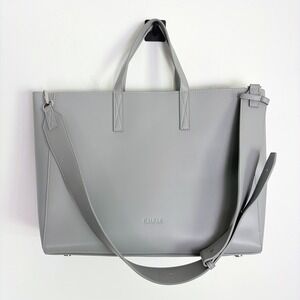 CALPAK 16" Haven Laptop Tote Bag Leather Shoulder Bag W/ Removable Laptop Sleeve